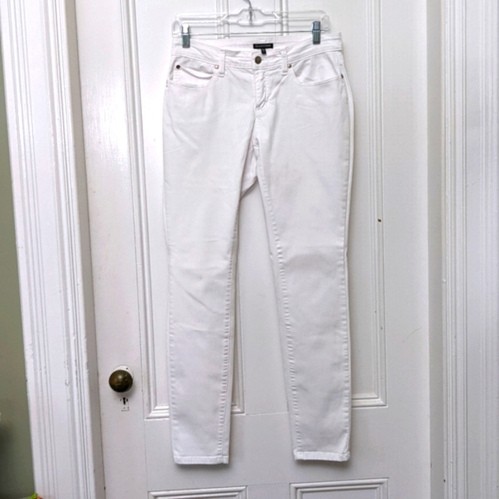 Eileen Fisher Straight Leg White Jeans